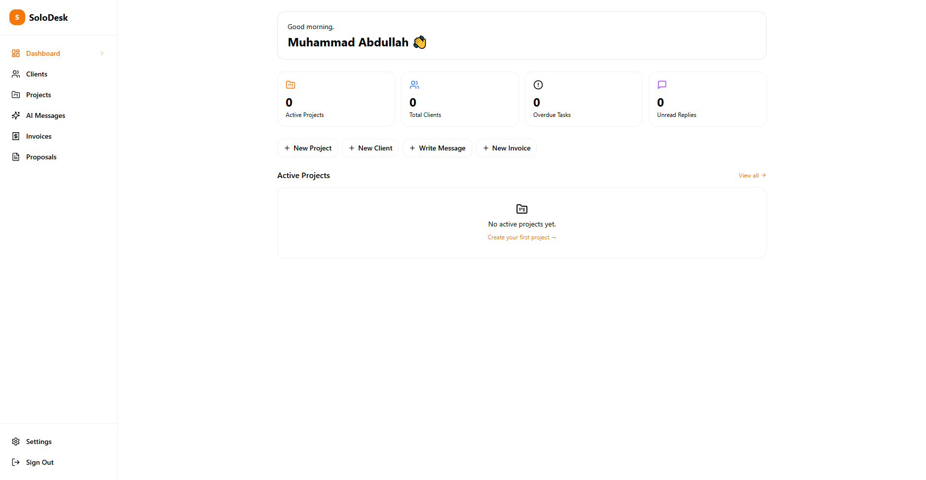 SoloDesk screenshot 2